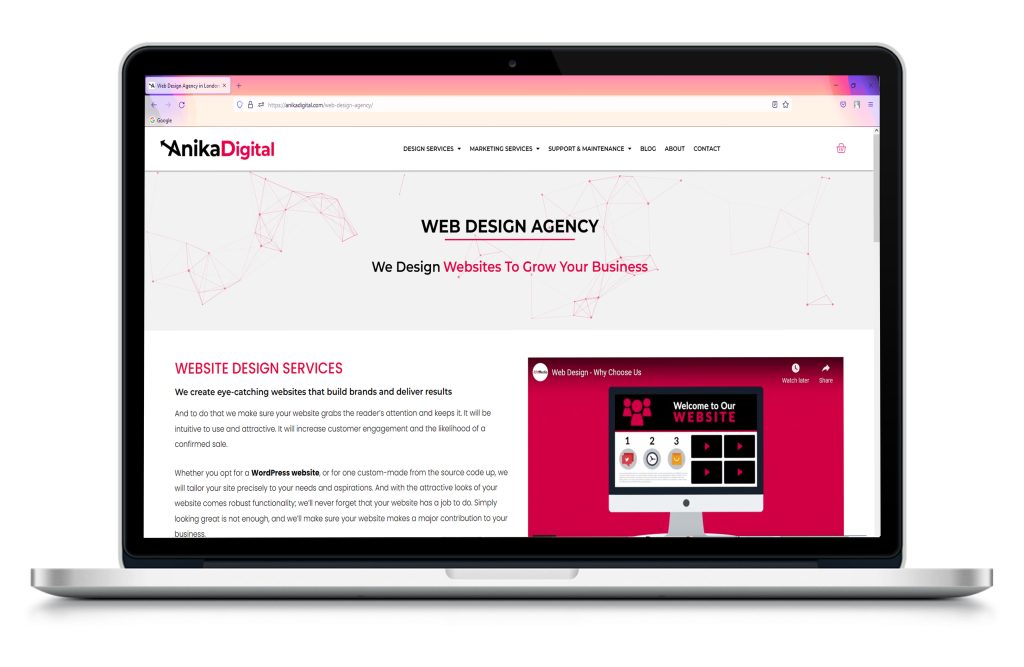 Develop Brand with Website Design